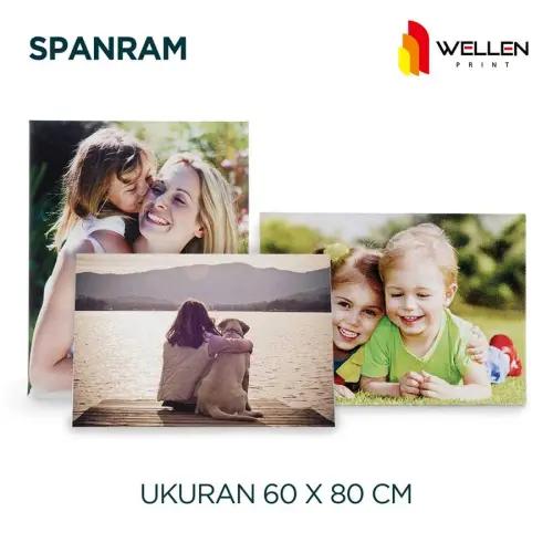 Cetak Spanram / Canvas Frame - Ukuran 60 x 80 x 6 cm