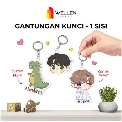 Cetak Gantungan Kunci 1 Sisi